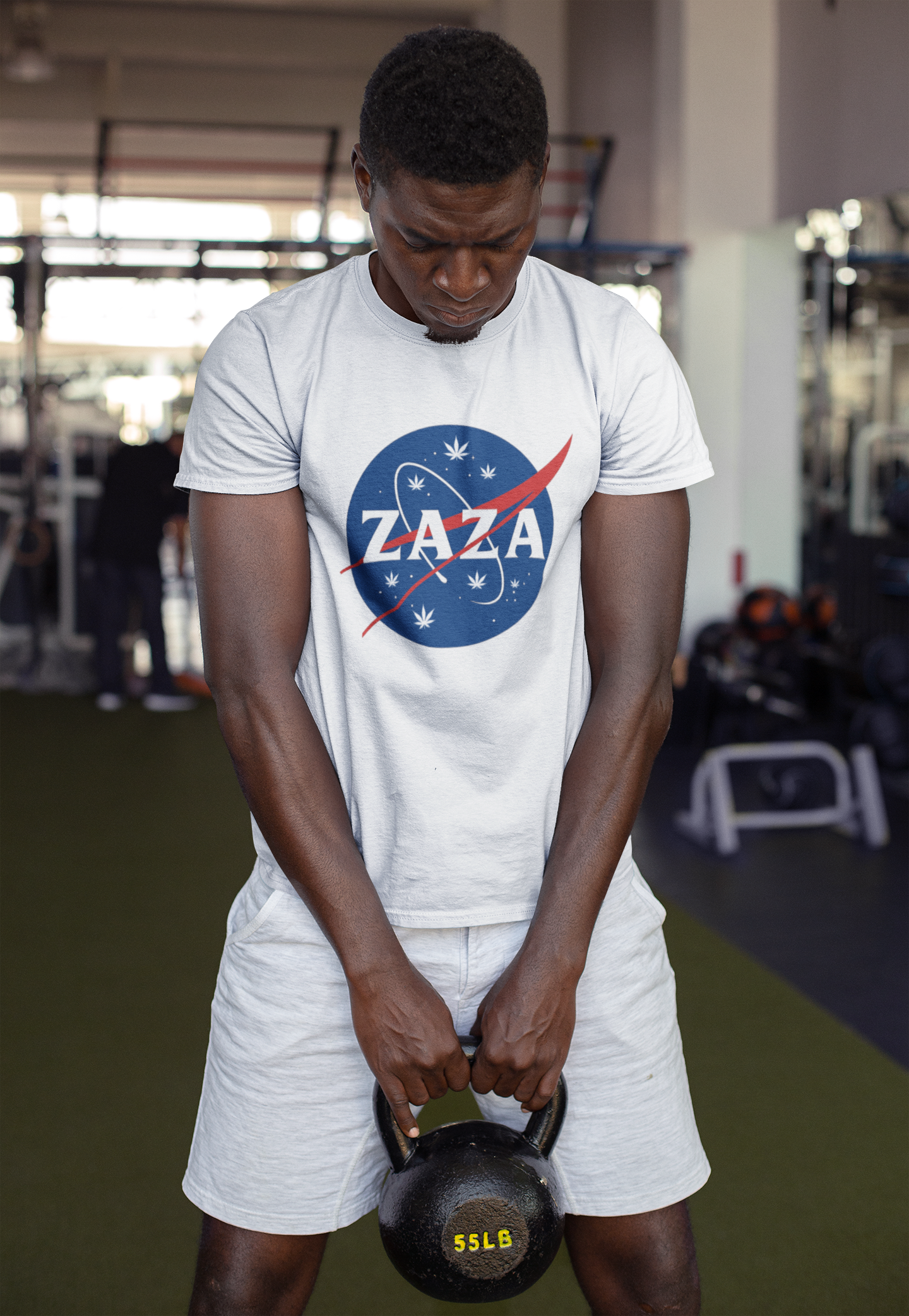 ZAZA NASA-Inspired Unisex Tee – Funny Space Graphic Shirt, Trendy Streetwear for Plant Lovers, Casual Gift for Weed Enthusiasts
