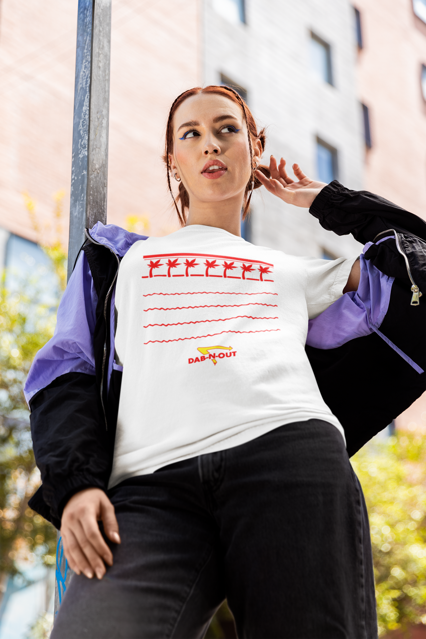 Dab-N-Out Parody Shirt – Funny 420 Weed Tee | In-N-Out Dab Graphic T-Shirt | Unisex Stoner Shirt